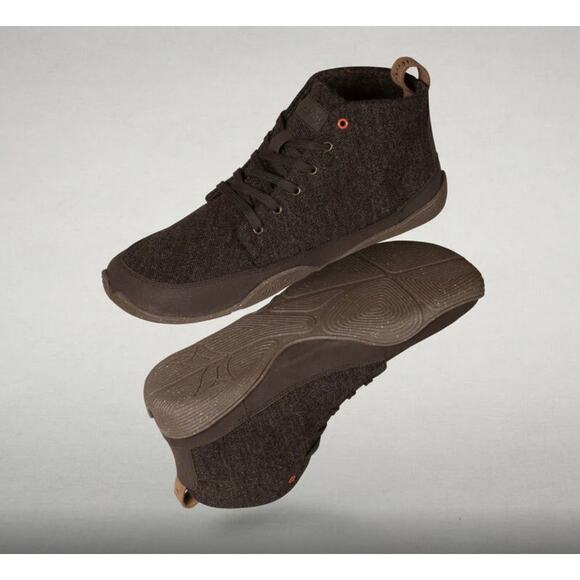 Wildling Marron Brun Mid Cut Minimalist Boot Virgin Wool Hemp Size Women’s 6 - Picture 1 of 5